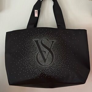 Victoria Secret bag black bling rhinestone